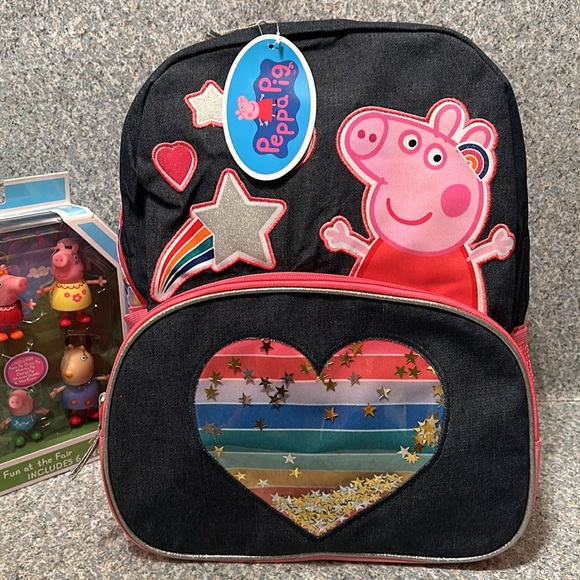 Peppa Pig character set!!!!! Fun at the Fair!!!  PLUS Peppa Pig Backpack!!! NEW! - Picture 2 of 7